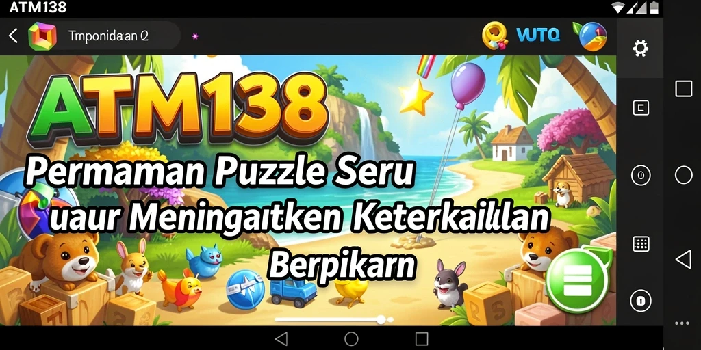Tampilan gameplay ATM138 saat menyelesaikan teka-teki Puzzle yang menarik.