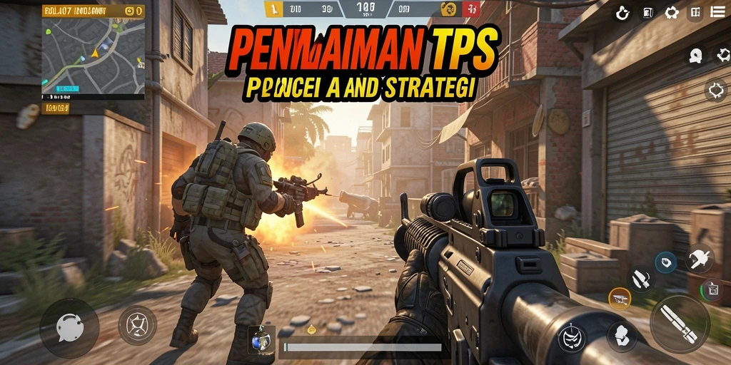 Tampilan gameplay BOLA07 yang menegangkan dengan aksi TPS.