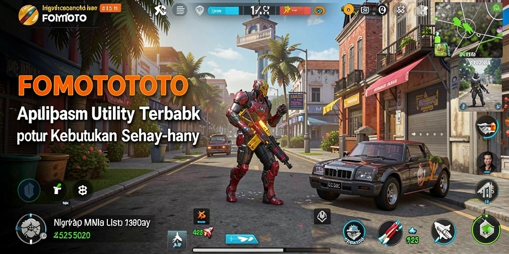 Tangkapan layar utama FOMOTOTO menampilkan antarmuka aplikasi yang intuitif.