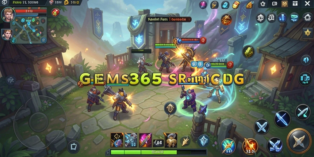 Tangkapan layar gameplay GEMS365 dengan aksi strategis yang mendebarkan.