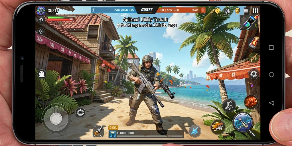 Screenshot GUS77 menampilkan antarmuka pengguna yang menarik dan mudah dinavigasi.