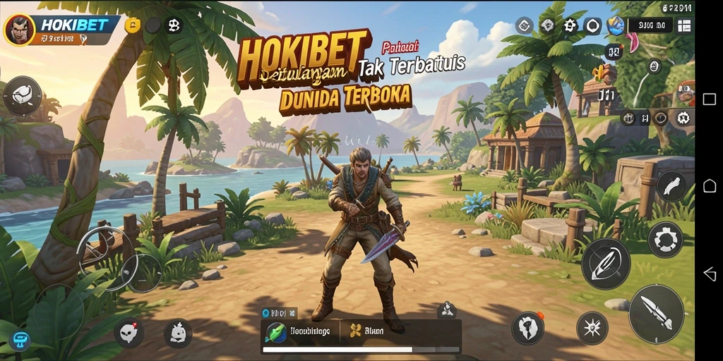 Tampilan gameplay mendalam dalam dunia Open World HOKIBET.
