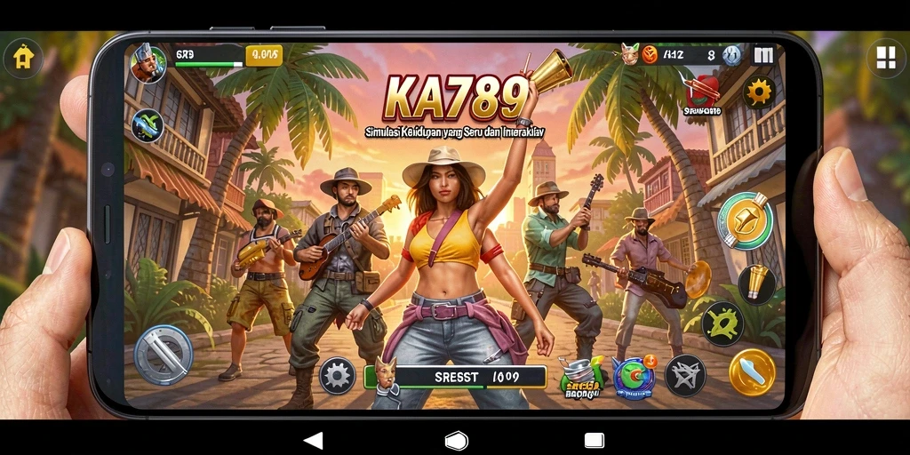 Screenshot KA789 menampilkan gameplay simulasi yang interaktif dan menarik.