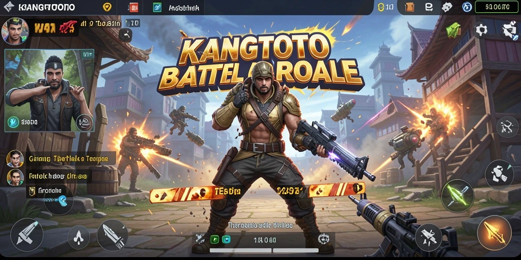 Screenshot gameplay KANGTOTO dengan aksi pertempuran seru dan strategi bertahan hidup.