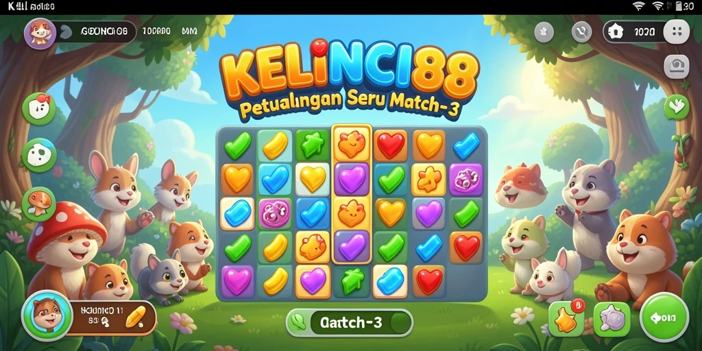 Tampilan gameplay KELINCI88 dengan kombinasi colorful