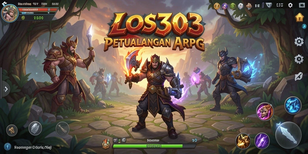 Tampilan gameplay ARPG yang seru di LOS303 dengan pertarungan mendebarkan.