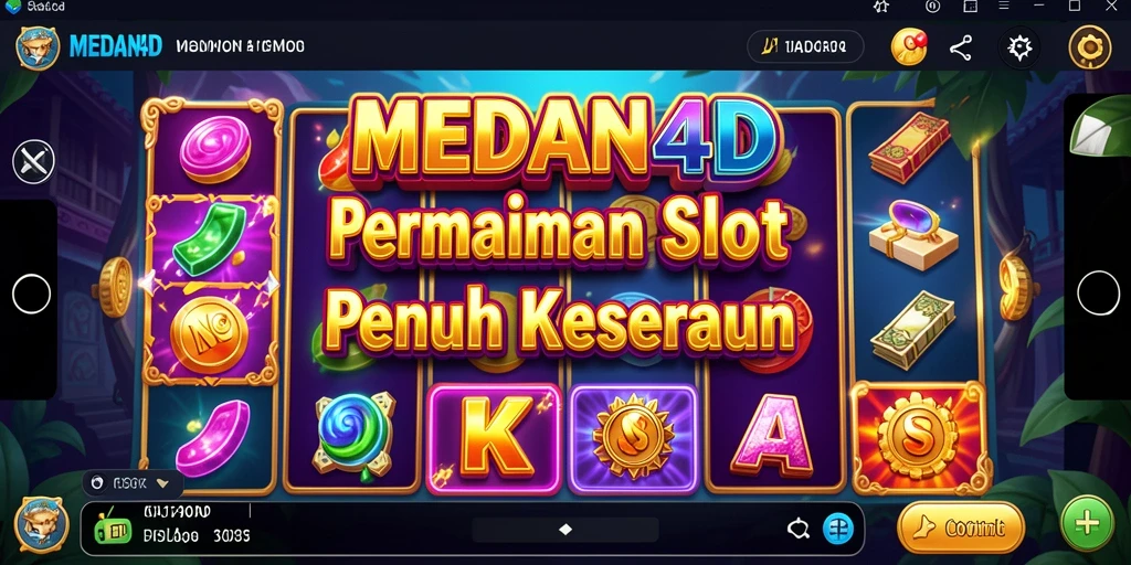 Tampilan gameplay menarik dari MEDAN4D permainan Slot.