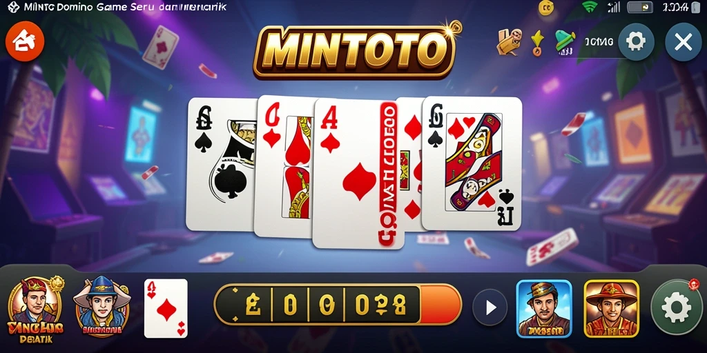 Tampilan utama gameplay Domino di MINTOTO yang menakjubkan.