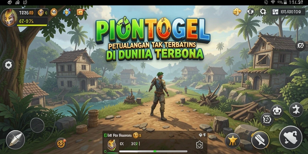 Tampilan gameplay PIONTOGEL di dunia Open World yang luas.