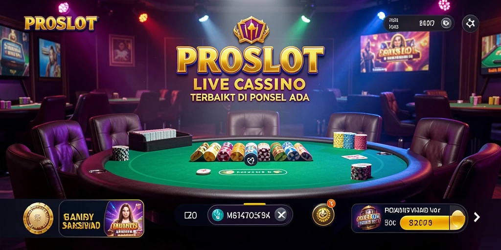 Gameplay Live Casino yang mendebarkan dan interaktif di PROSLOT.