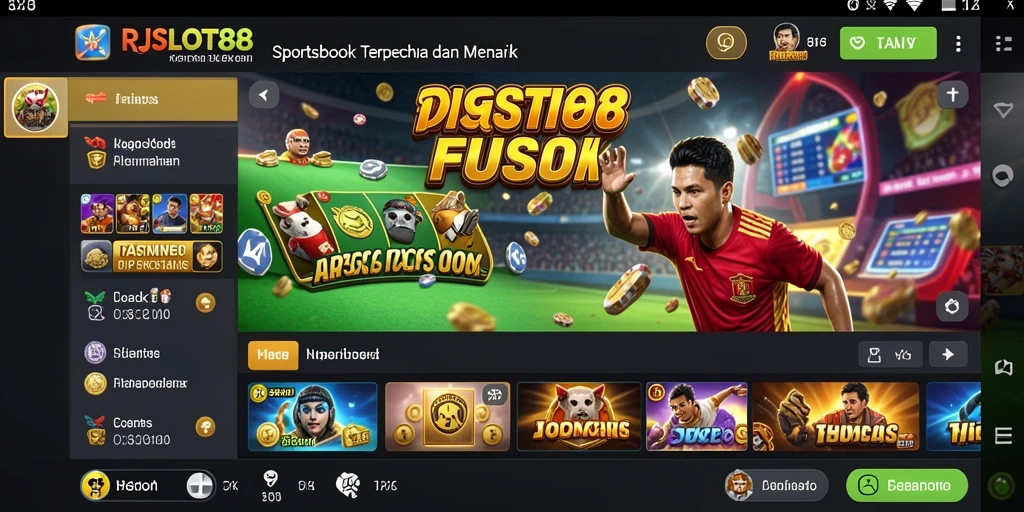 Tampilan gameplay menarik RJSLOT88 dalam taruhan olahraga.
