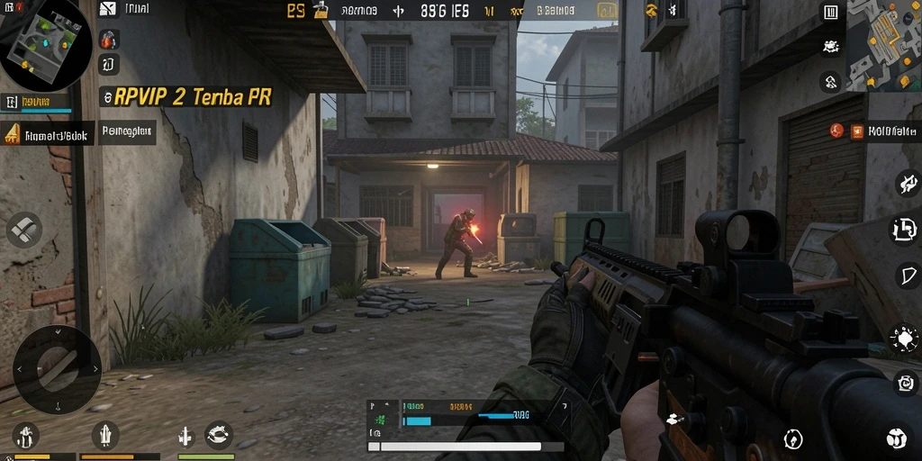 Gameplay seru RPVIP2 menampilkan tembak-menembak yang intens.