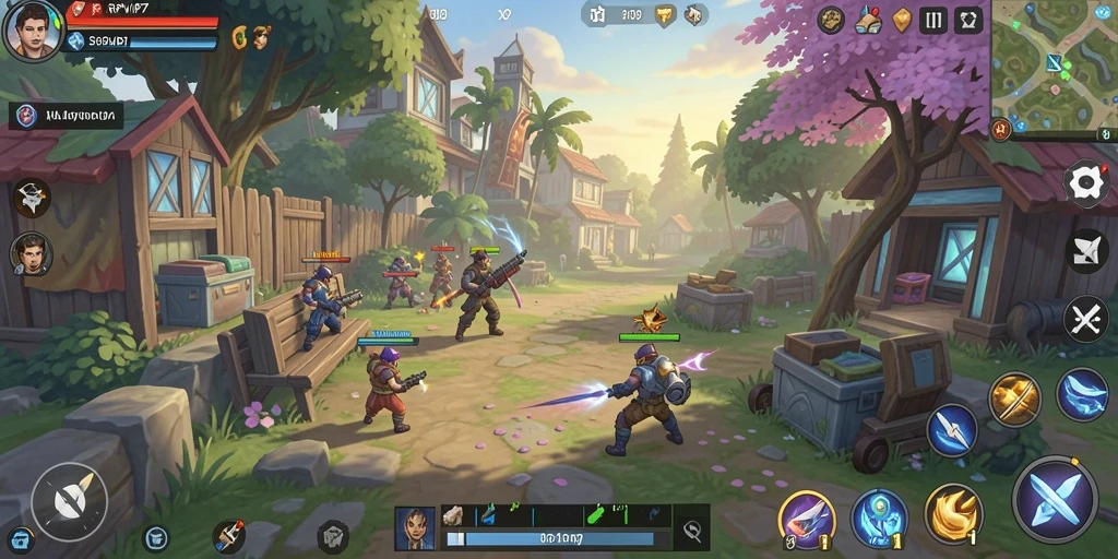 Tampilan strategis dan intens gameplay RPVIP7.