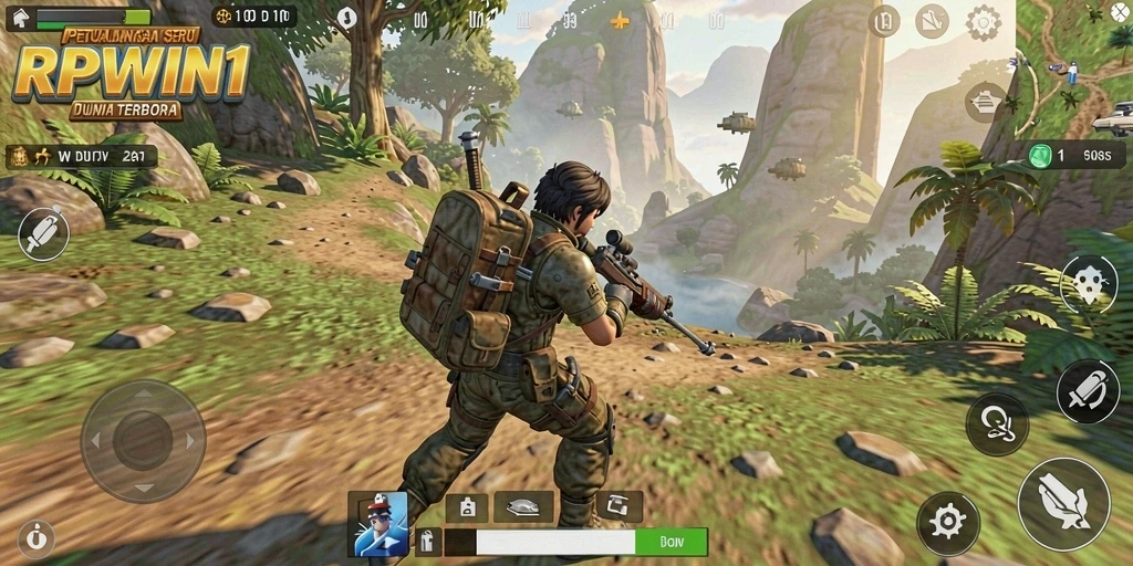 Gameplay seru dalam dunia terbuka yang luas dan indah.