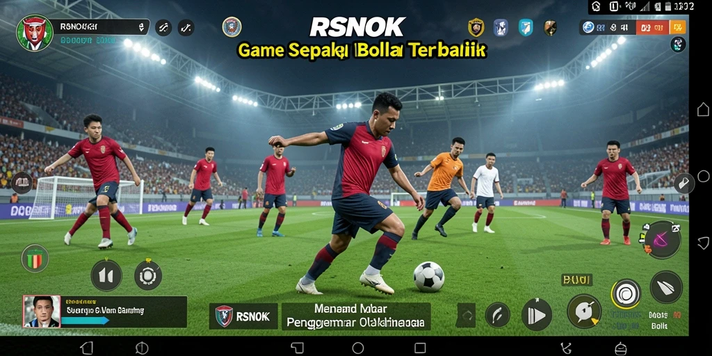 Gameplay RSNOK yang menarik dalam aksi sepak bola.