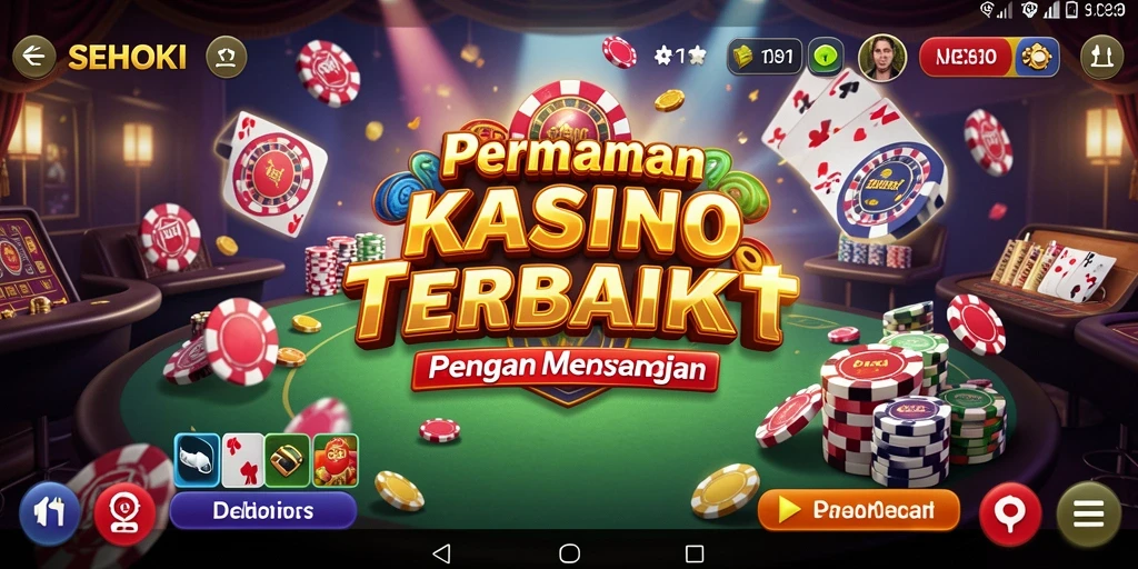 Tampilan grafis SEHOKI saat bermain permainan Kasino yang menakjubkan.