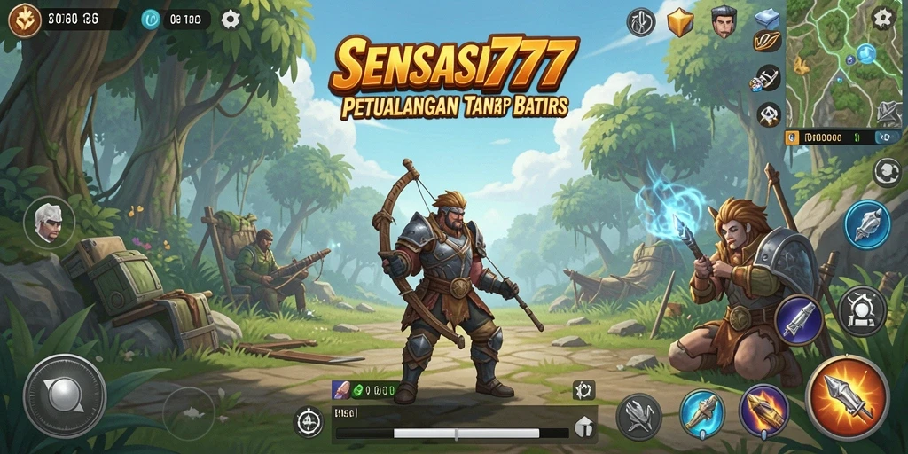 Gameplay SENSASI777 yang mendebarkan dalam dunia terbuka.