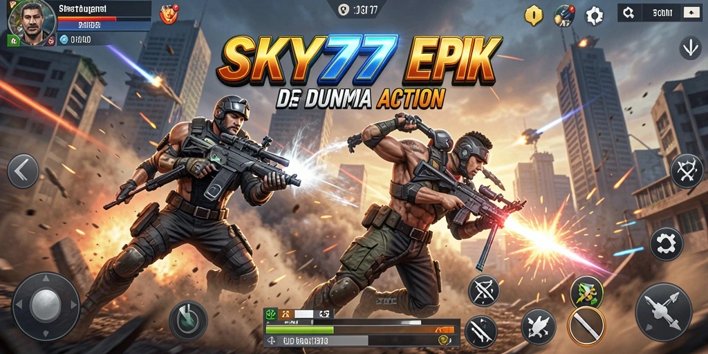 Tampilan gameplay SKY77 yang penuh aksi dan menegangkan.