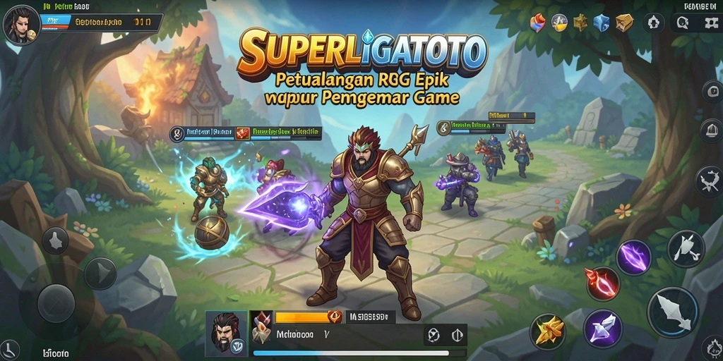 Menampilkan gameplay RPG mendebarkan di SUPERLIGATOTO.