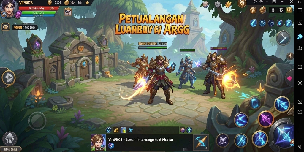 Tampilan gameplay ARPG yang menakjubkan dari VIP805.