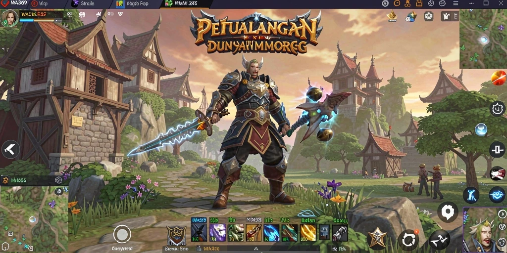 Tampilan screenshot aksi seru dan pertarungan dalam WA369.