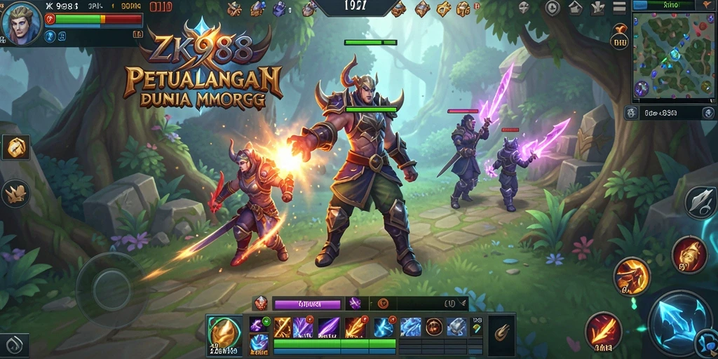 Gameplay menarik di dunia fantasi ZK988 yang memukau.